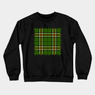 Green, Black, Red and White Tartan Crewneck Sweatshirt